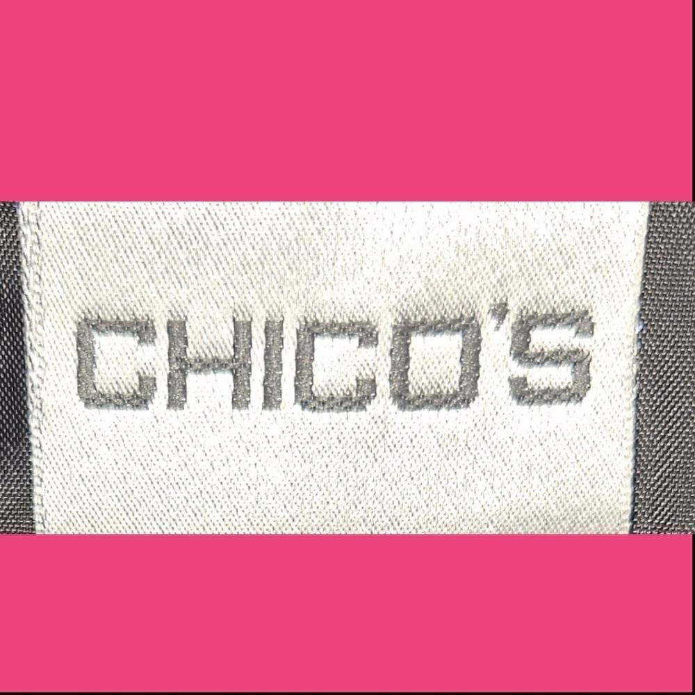  CHICO'S FUSHIA & BLACK NEW embroidered designs  longSleeve velvet silk Jacket - Picture 13 of 17